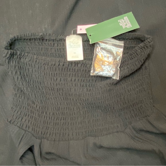 WILD FABLE NWT Black Dress or Maxi Skirt Sz CS Elastic Tube top Slit Skirt - Picture 4 of 8